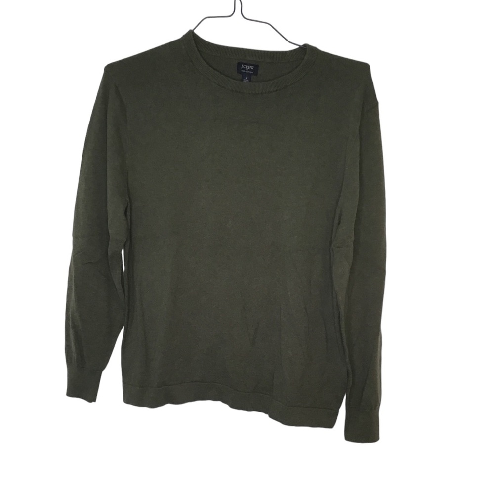 J. Crew Men’s Sweater - Size Large - Olive Green - EUC